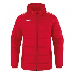 Coachjacke Team mit Kapuze rot